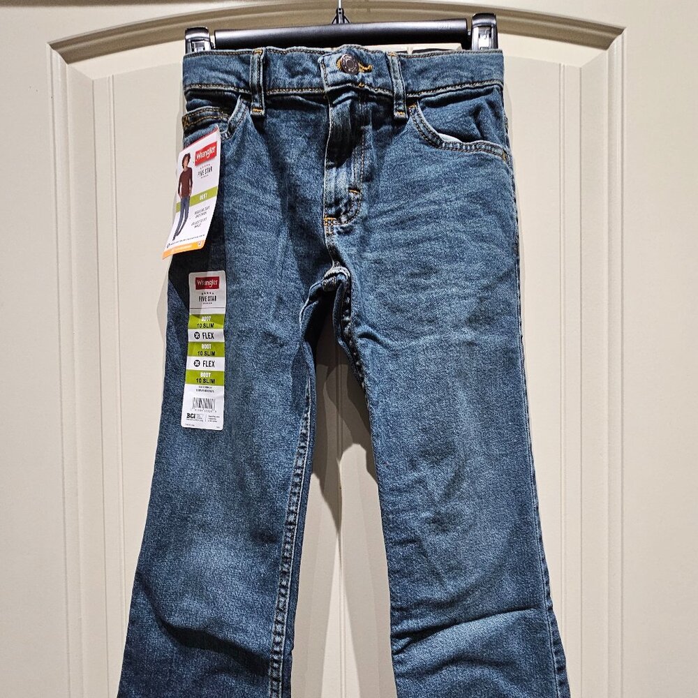 Boys Wrangler boot cut jeans, 10 slim, NWT